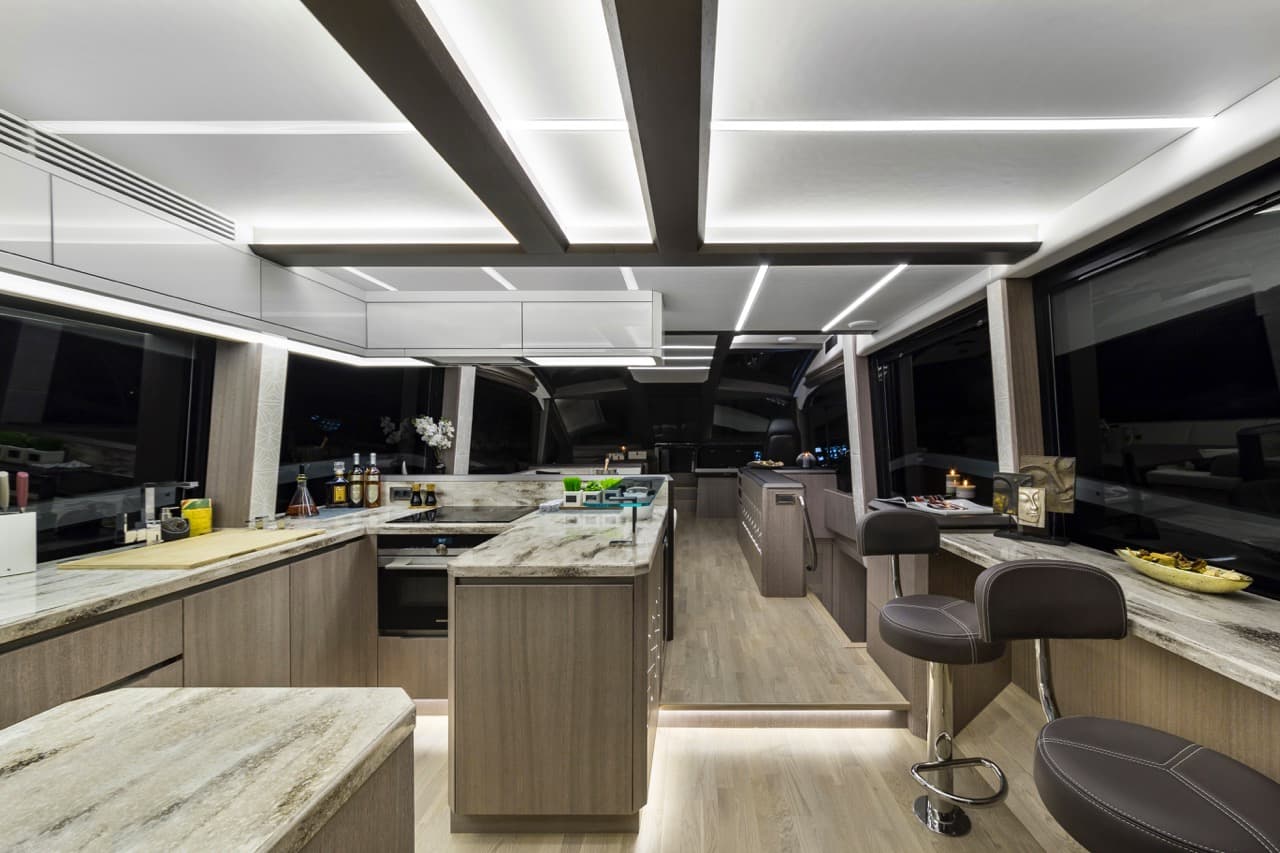 Galley and breakfast bar